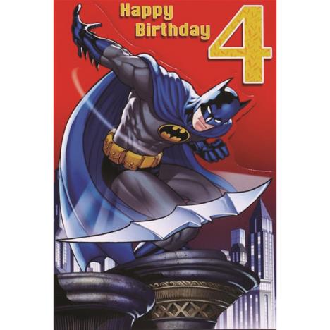 4th Birthday Batman Birthday Card £2.40
